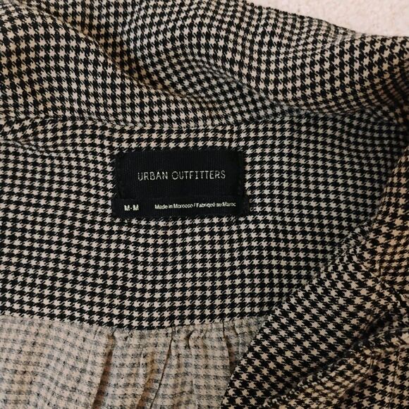 urban outfitters dress Mini Hounds tooth Button Down 50s Country Grunge Sz M - Picture 4 of 9